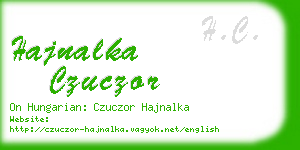 hajnalka czuczor business card